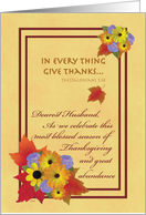 Thanksgiving Husband Thessalonians card