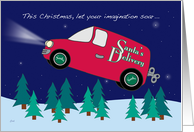 Christmas Santa’s Delivery Van Imagination card