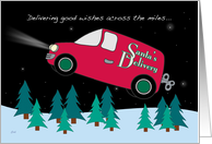 Christmas Santa’s Delivery Van card