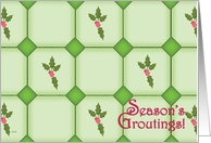 Christmas Tile Contrator Funny Grout Humor card