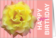 40th Birthday Yellow Rose card