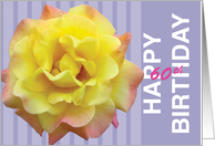 60th Birthday Yellow Rose card