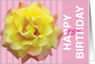 85th Birthday Yellow Rose card