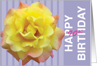 90th Birthday Yellow Rose card