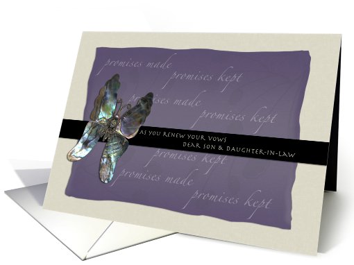 Son Daughter-in-Law Vow Renewal Congratulations card (512241)