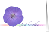 Respiratory Care Week Blue Flower card