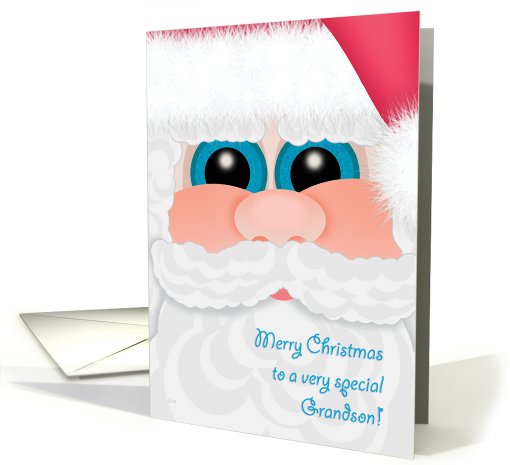 Grandson Christmas Santa Kid's card (517770)