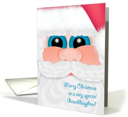 Granddaughter Christmas Santa Kid's card (517773)