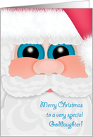 Goddaughter Christmas Santa Kid’s Cards