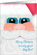 Step Son Christmas Santa Kid’s Cards