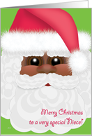 Niece Christmas Black Santa Kid’s Cards