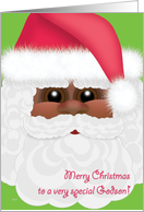 Godson Christmas Black Santa Kid’s Cards