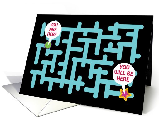 Encouragement Amazing Maze Follow Your Dreams card (518639)