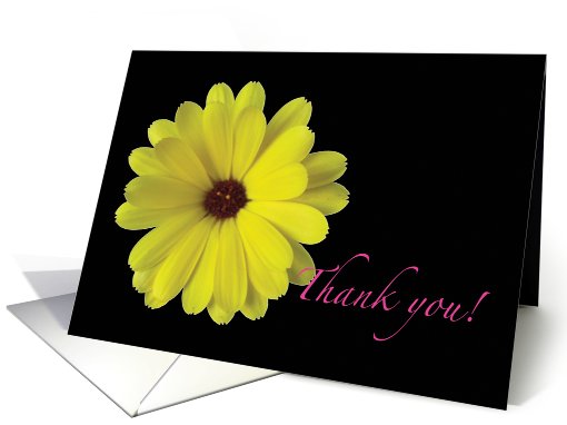 Thank You Yellow Flower card (519272)