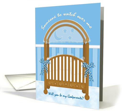 Be My Godparents Baby Boy card (523018)