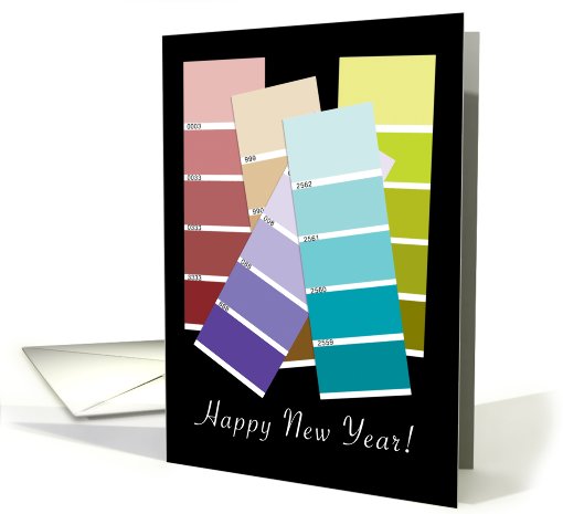 Business New Year Paint Chips card (525767)