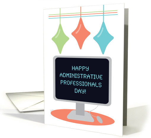 Administrative Professionals Day Thank You Retro Office card (527846)