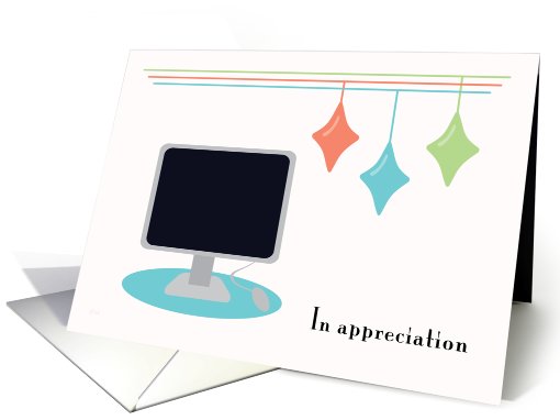 Business Employee Appreciation Retro Office card (529156)