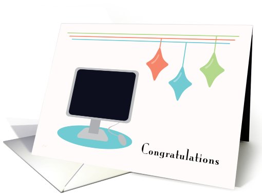Business Employee of the Month Retro Office card (529159)