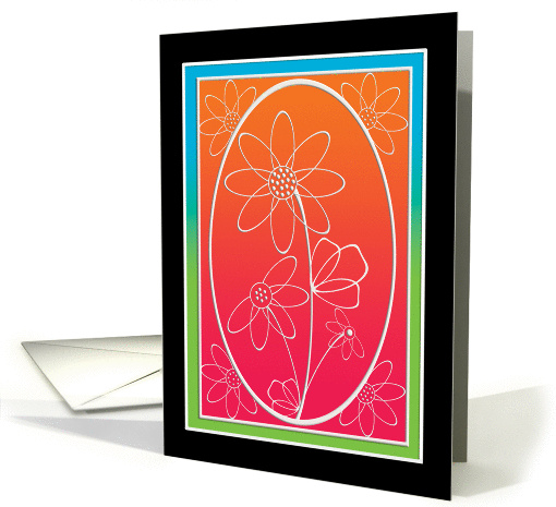 Administrative Professionals Day Whimscal Bright Flowers card (529325)