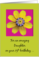 Daughter Happy Birthday Bloomin Teenager Hot Pink and Acid Green card