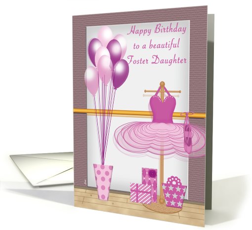 Birthday Foster Daughter Ballet Dance in Pink card (532726)