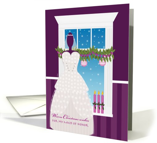 Merry Christmas for Maid of Honor card (534360)