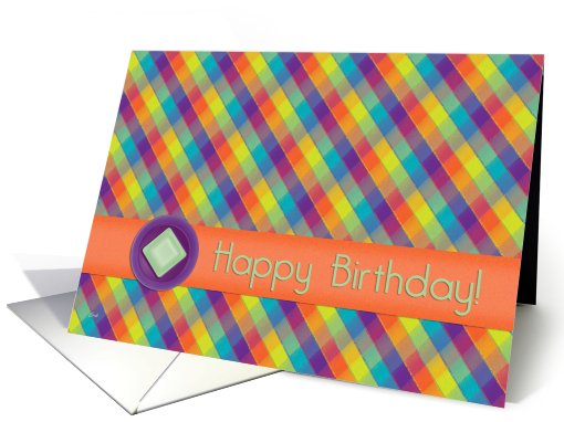 Recovery Birthday from Group Plaid card (535895)