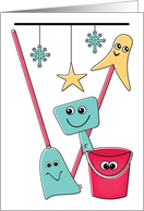 Merry Christmas Janitor Custodian card