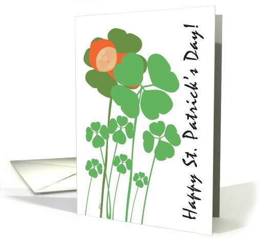 St. Patrick's Day Shamrocks Baby card (539077)