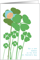 St. Patrick’s Day Godson Baby’s First card