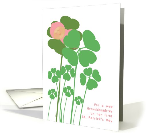 St. Patrick's Day Granddaughter Baby's First card (539118)