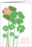 St. Patrick’s Day Goddaughter Baby’s First card