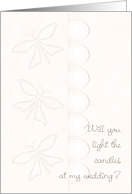 Light the Candles Buttons Butterflies card