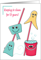 12 Step Recovery Birthday Anniversary 13 Years card