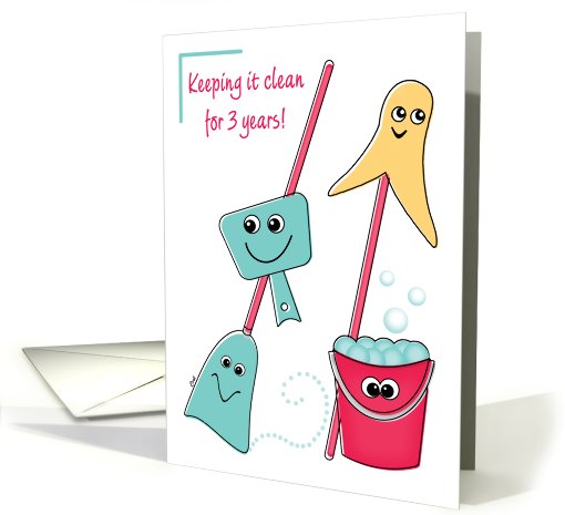 12 Step Recovery Birthday Anniversary 3 Years card (539879)