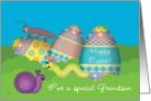Grandson Easter Eggs Bugs Whimsical card
