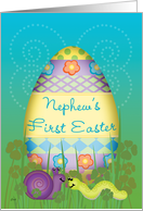 Nephew Baby’s First Easter Whimsical Egg card