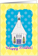 Easter Pastor Funky Little Church card