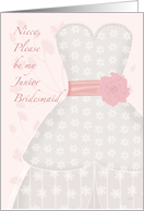 Niece Junior Bridesmaid Invitation Request card