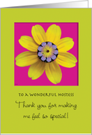 Thank You Bridal Shower Hostess Host Flowers card