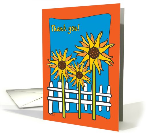 Thank You Bridal Shower Hostess Sunflowers card (554324)