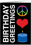 Peace Love Birthday...