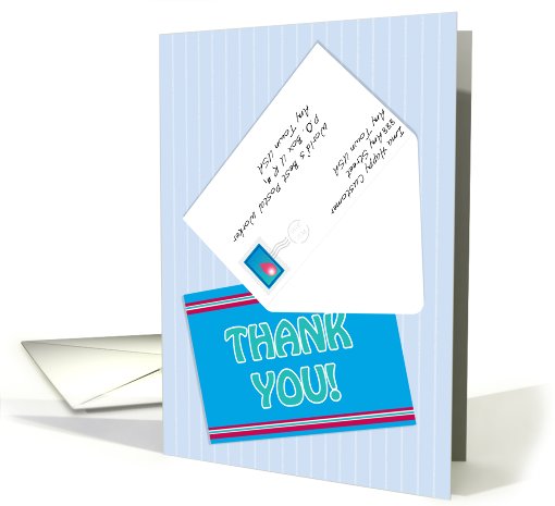 Thank You Letter Carrier Postal Worker Mailman card (556181)