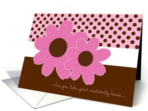 Maternity Leave Goodbye Expecting a Girl card (556696)