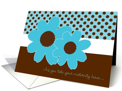 Maternity Leave Goodbye Expecting a Boy card (556700)