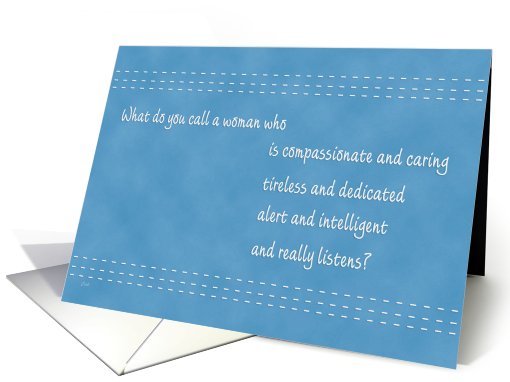 Nurses Day Nurse's Woman Her Scrubs card (579929)