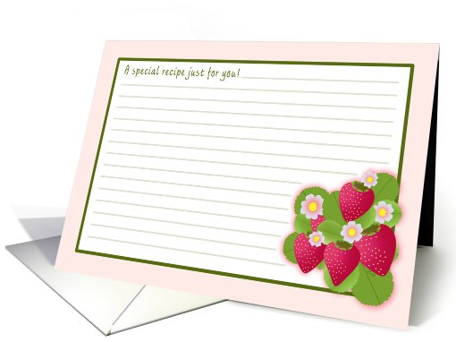 Bridal Shower Invitation Recipe Idea Recycle card (587662)