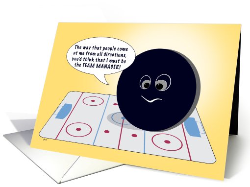 Thank You Hockey Team Manager card (589046)