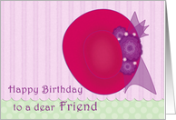 Friend Happy Birthday Red Hat card